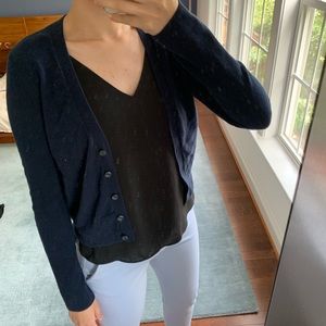 American Eagle Outfitters Blue Knit Cardigan